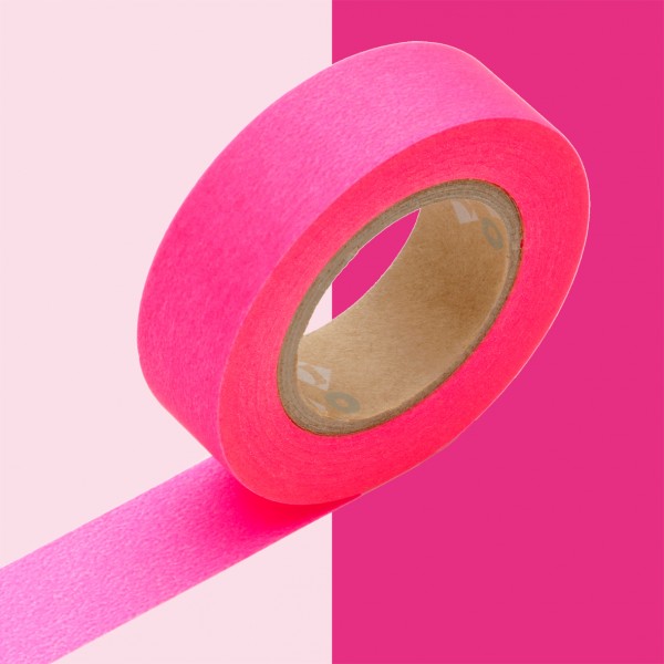 Masking Tape Ruban Adhesif Japonais 1 P Basic Shocking Pink Chiara Stella Home