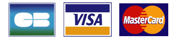 logos carte bleue, visa , mastercard